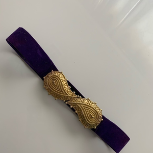 Vintage‎ Purple Paisley statement belt